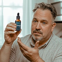 Customer holding AudiFort